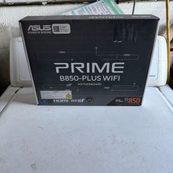 ASUS Prime B850-PLUS WiFi AMD AM5 AMD B850 ATX Motherboard, DDR5, PCIe 5.0 Ready, 3X M.2, Wi-Fi 6E, 2.5Gb LAN, DisplayPort, HDMI™, USB 10Gbps Type-A &