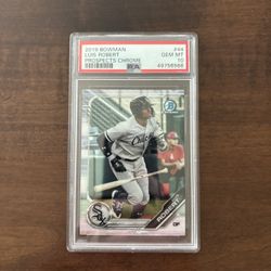 2019 Bowman Chrome Prospects Luis Robert PSA 10 GEM MINT Chicago White Sox #44