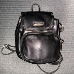 Back Strap Leather Mini Bag 
