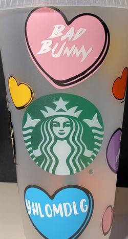 Bad Bunny Valentine’s Day Starbucks Cup