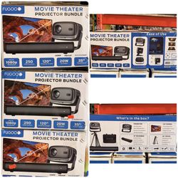 FUGOO Movie Theatre Projector Bundle Brand New In Box 