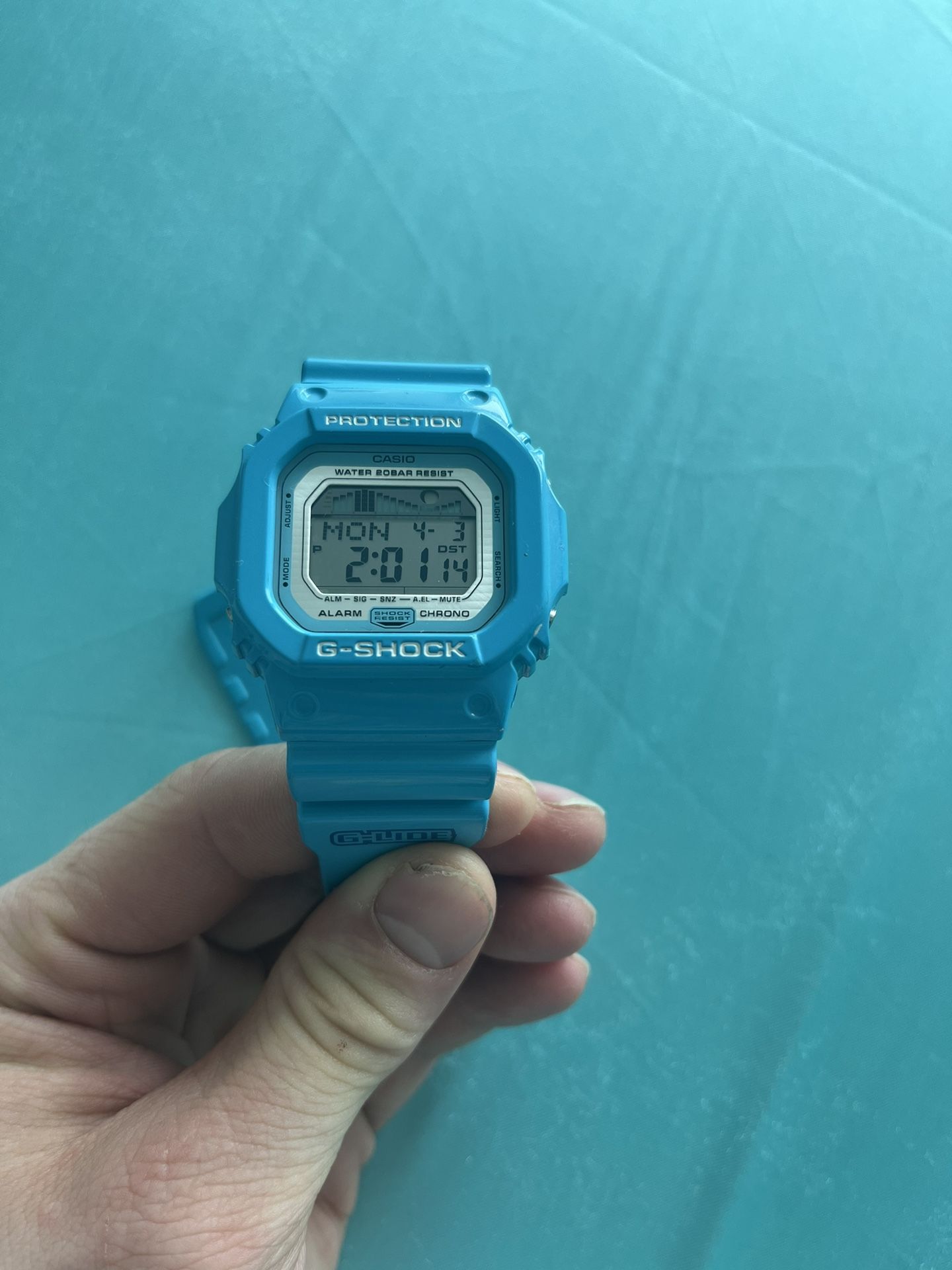 G Shock Lite Blue (Teal) New Battery
