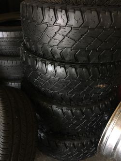 18” 4 used tires LT275/70R18 cooper