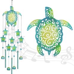 Wind Chimes, Sea Turtle Wind Chimes for Outside, Memorial Gift for Mom, Wind Chimes Outdoor Clearance, Garden Decor, Turtle Lover Gifts