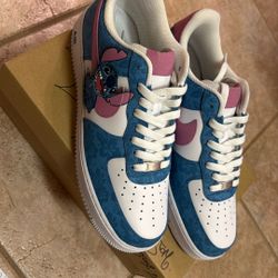 Custom Nike Air Force 1 “Stitch Shoes” Men’s 11