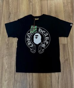 BLACK BAPE X CHROME HEART T-SHIRT