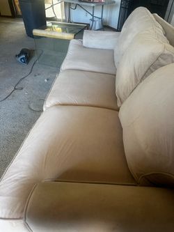 Beige couch
