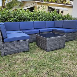 7 Piece Outdoor Patio Furniture Set 