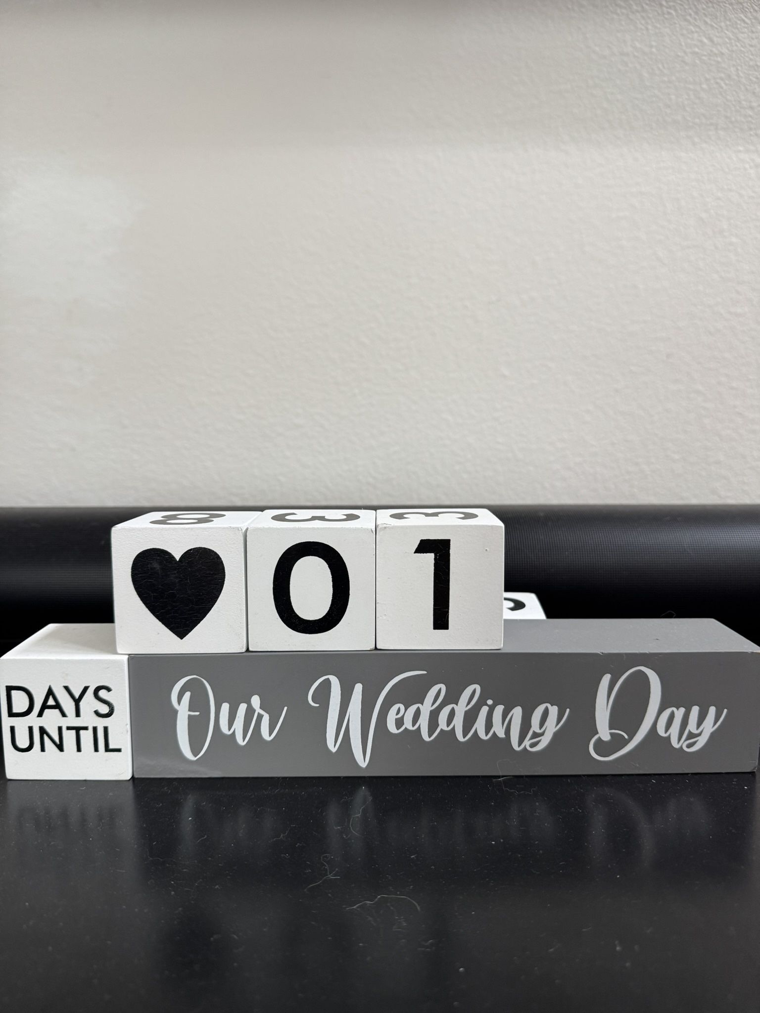 Wedding Day Countdown Calendar Blocks 