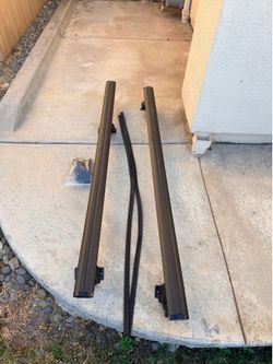 RedRock Cross Bar Roof Rack; Black; 60-Inch