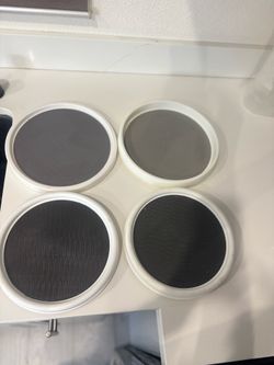 Set of 4 Turntable Organizers 9”, 12”