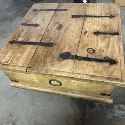 Wood Chest Coffee Table With Storage