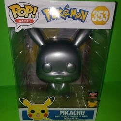 Pikachu Funko Pop 10 " TARGET Exclusive 25th Anniversary Pop