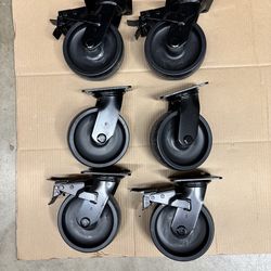 Heavy Duty 6” x 2” casters