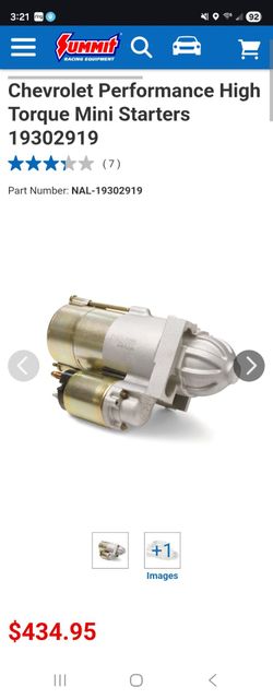 Performance High Torque Mini Starters