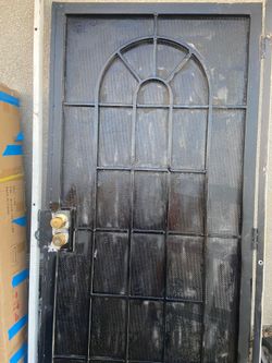 Black screen door