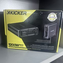 Kicker 1200W MAX Class D Technology