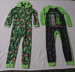 Boys Size 8 Minecraft Pajamas Set of 2 $8