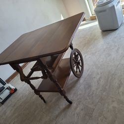 Colonial Style Drop Leaf Cart