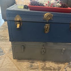 feet Repainted, Military Trunks Perfect Diy Project For Someone