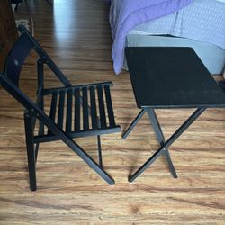 IKEA Chair And Folding Desk