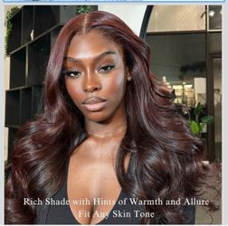 🔥Brand new🔥 new Chocolate Brown Body Wave Human Hair 3 Bundles 22 24 26inch 5np-26