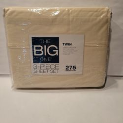 3-piece Ivory Twin Sheet Set