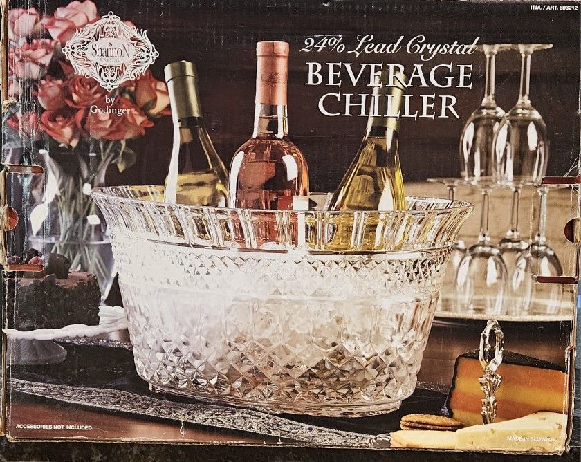 Godinger Shannon Lead Crystal Wine/Champagne Chiller