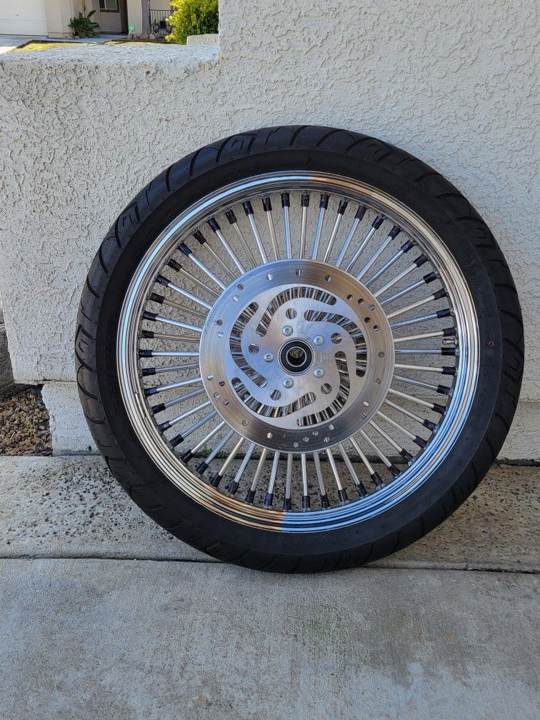 21in Fat Wire Wheel With Rotors And Tire Harley Davidson Street Glide