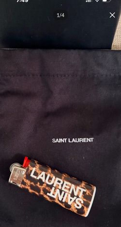 Saint Laurent Lighter & 4 pc Clothing Hangers