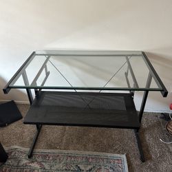 Glass Top Desk