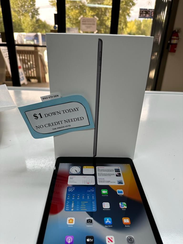 Apple Ipad 9th Gen Tablet -PAYMENTS AVAILABLE FOR AS LOW AS $1 DOWN - NO CREDIT NEEDED
