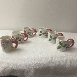 6 Santa Cups