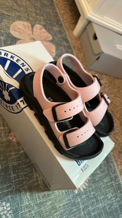 Pink Birkenstock sandals