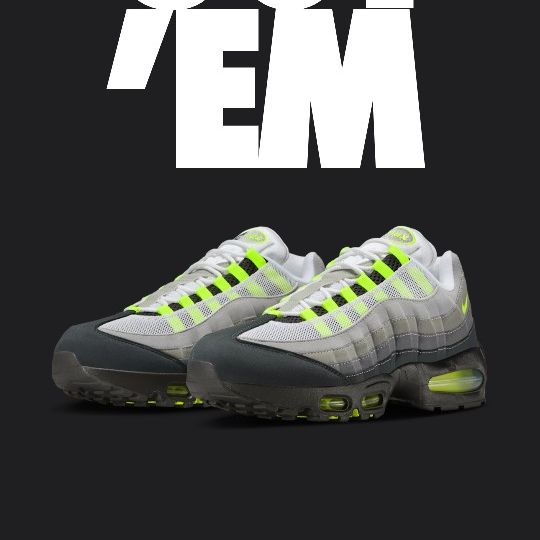 Nike Air Max 95 Neon size.5 (NO TRADES PRICE IS FIRM)