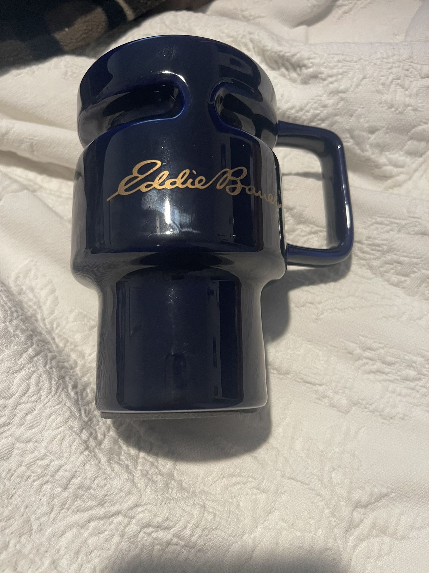Eddie Bauer Cobalt Blue 5 1/4” Mug 