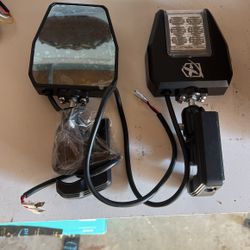 Utv Lighted Rear View Mirrors