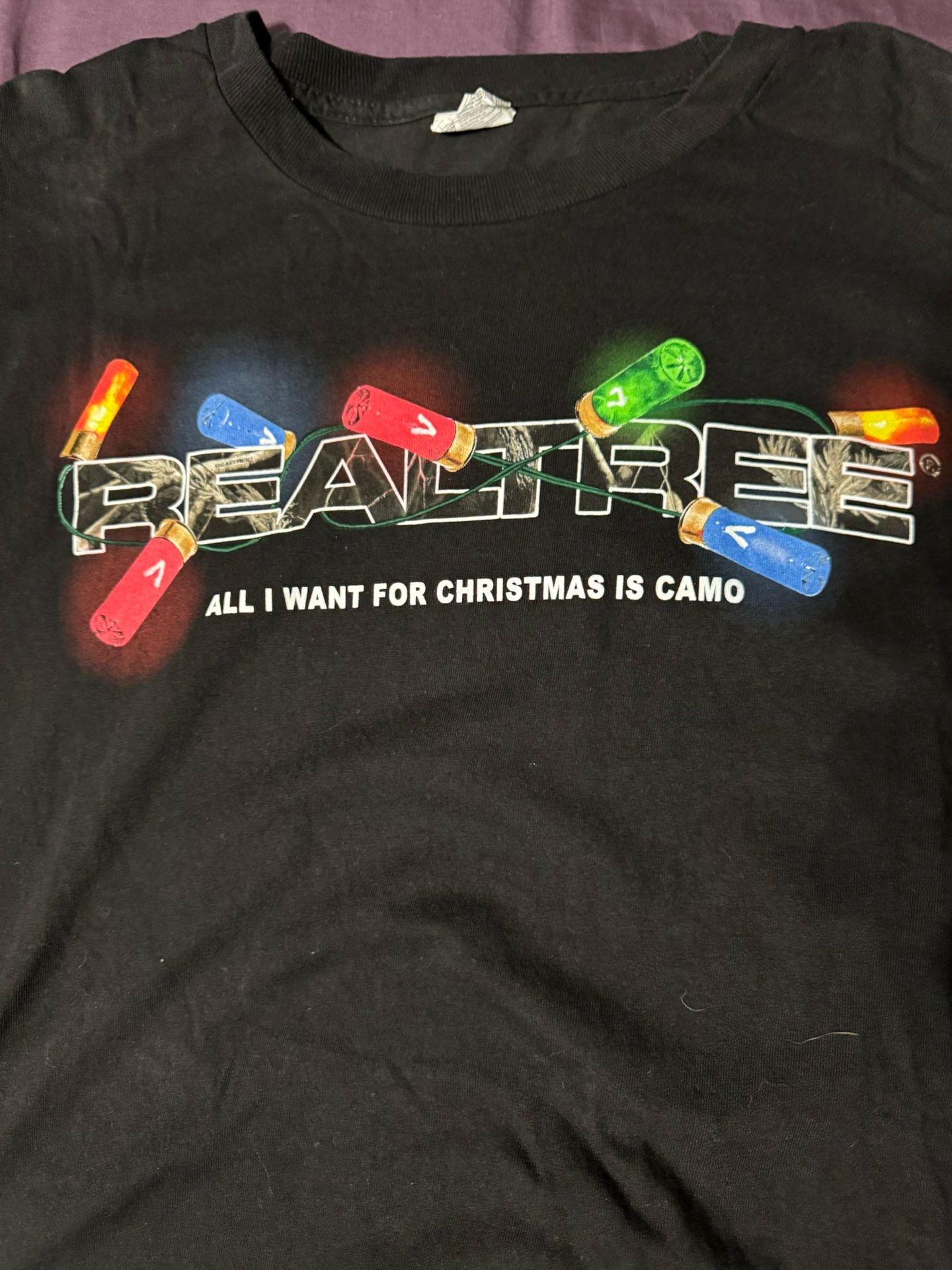 Reeltree Black Graphic T- Shirt Size 3XL