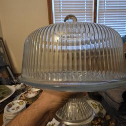 Cake Plate With Coverd Dome