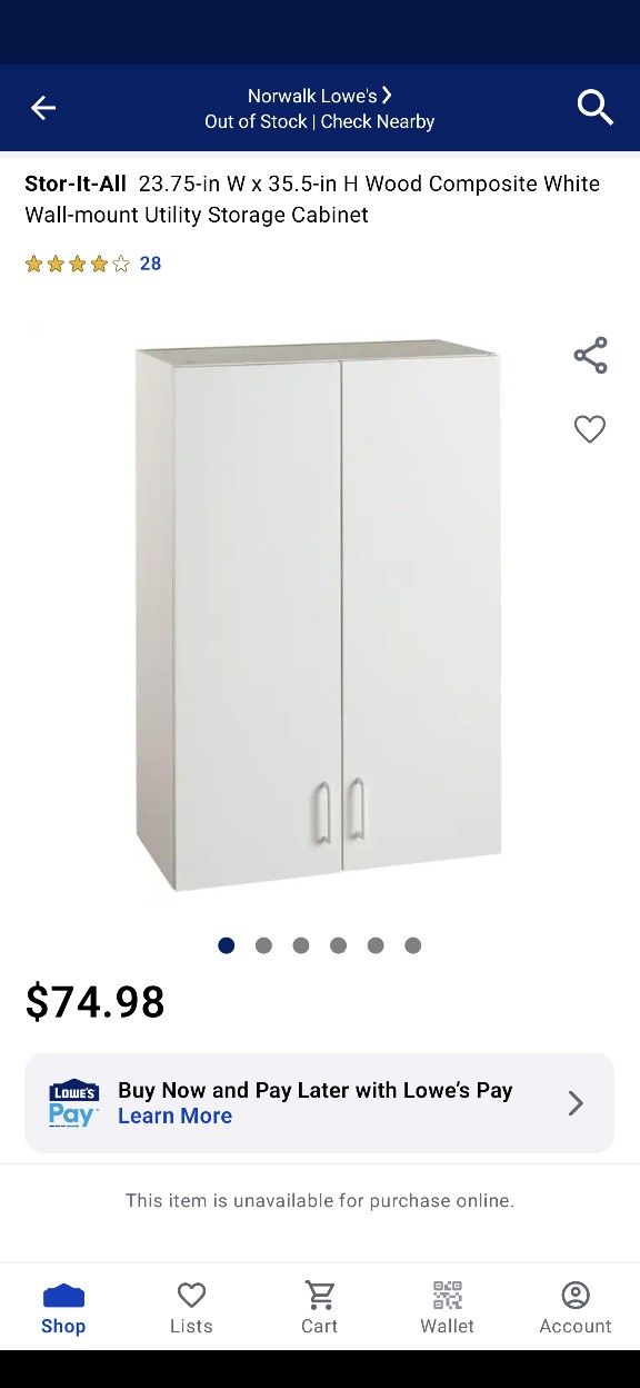 Wood Composite Freestanding Utility Storage Cabinet