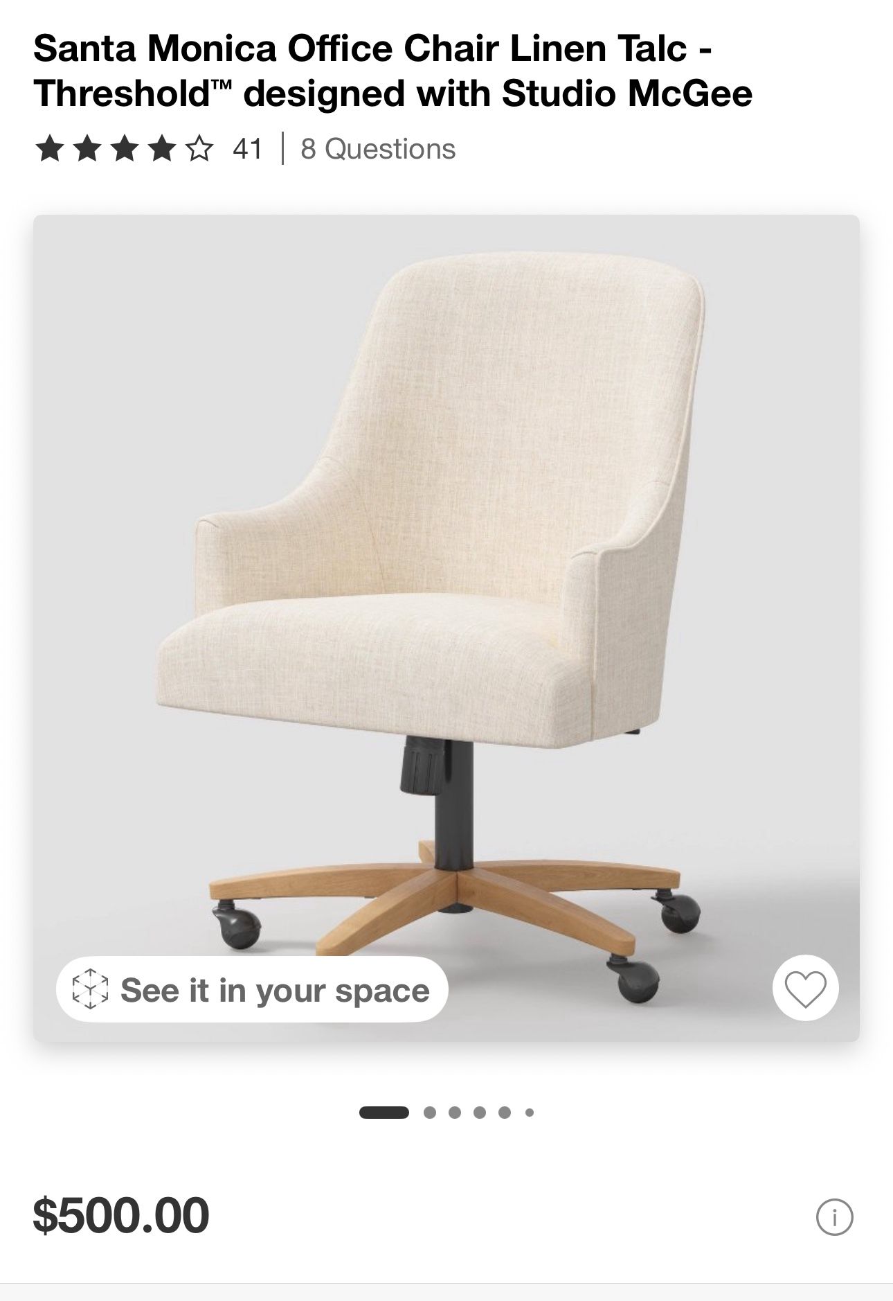 santa monica desk chair