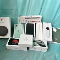 Empty Apple & Google Product Boxes