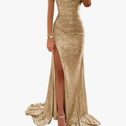 Brand New Beautiful Sparkling Gold Dress