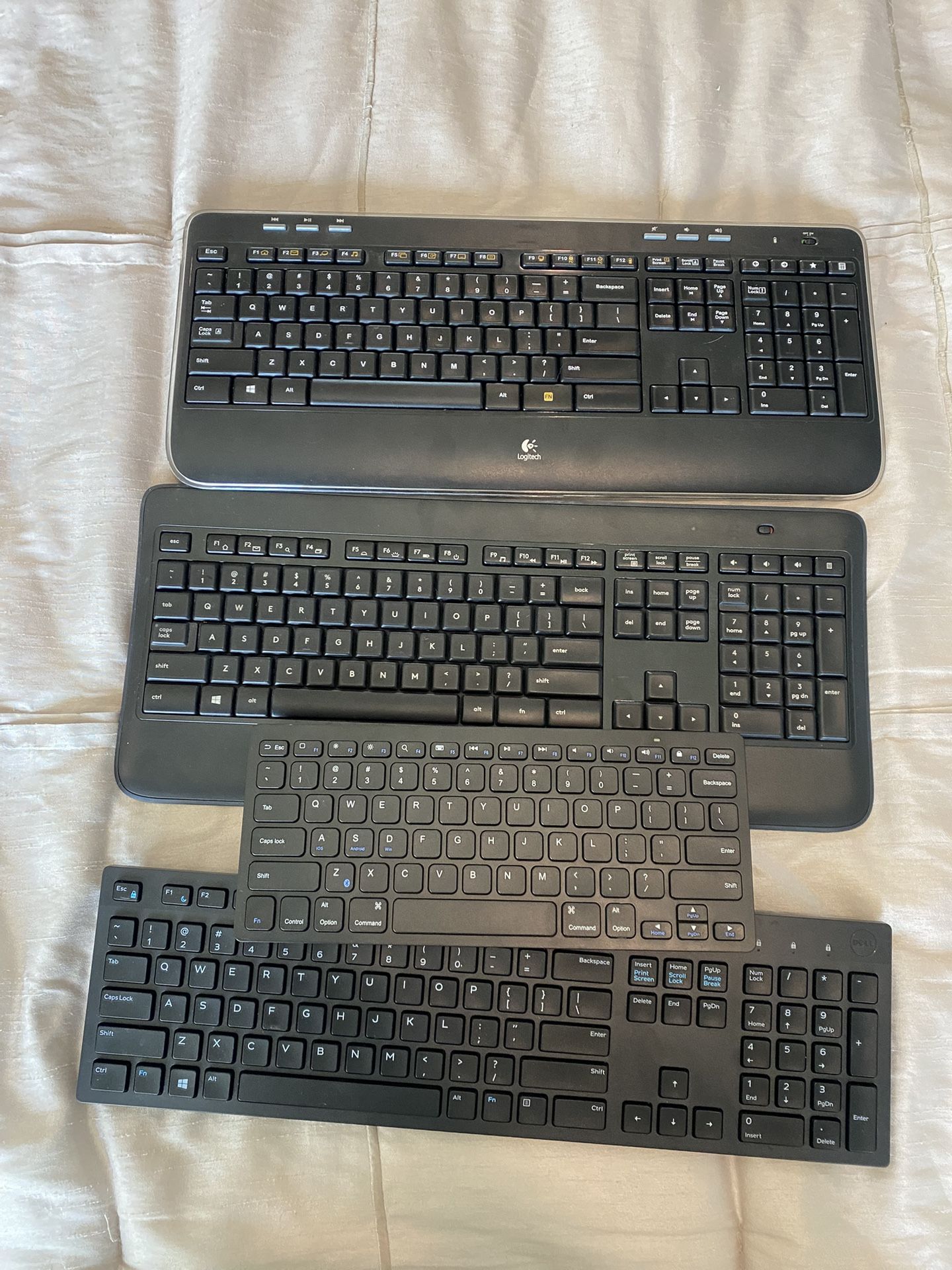 Assorted keyboards