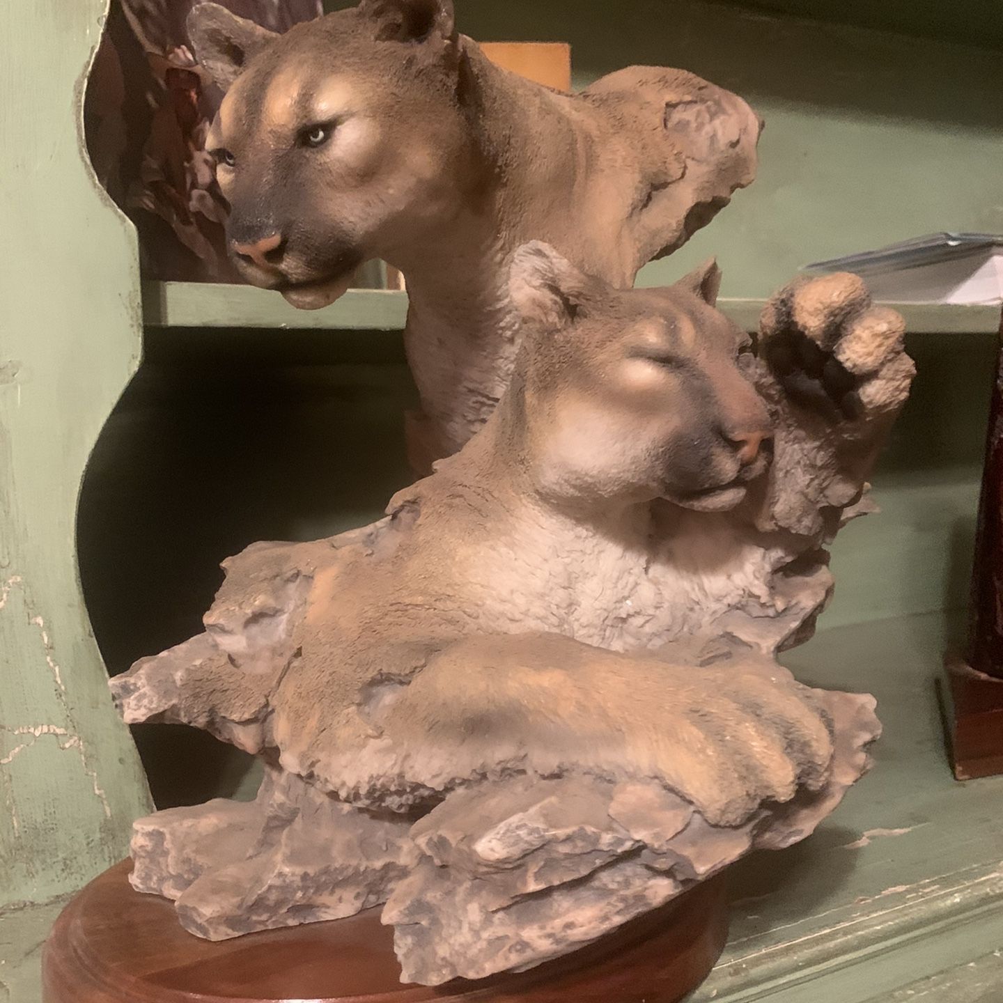 MOUNTAIN LION STATUE (The Lair ) by RANDY READING