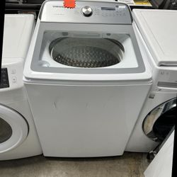 white samsung top load washer