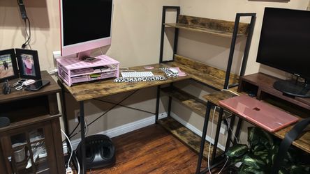 Desk and table