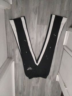 Gallery Dept Black Track Pants with White Stripes