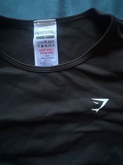 Gymshark black seamless crop top