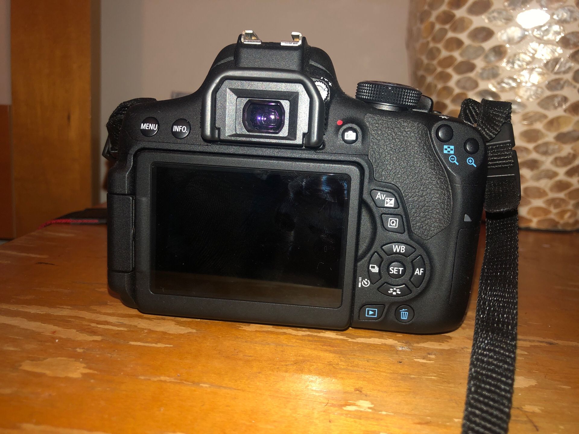 Canon EOS Rebel T6i with two lenses and charger